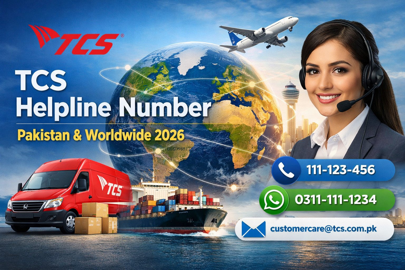 Find the official TCS helpline number for Pakistan and worldwide in 2026. Get customer care contacts, WhatsApp support, email, tracking help, and international complaint assistance.